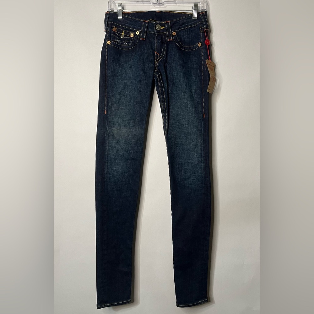 True Religion Vintage Women’s Julie Low Rise Skinny Fit Jeans Size 27 NWT
